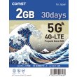 画像1: COMSTプリペイド5G/4Gデータ専用SIM 2GB/30日プラン (1)